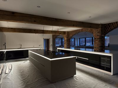 Under worktop LED installation in Alsager